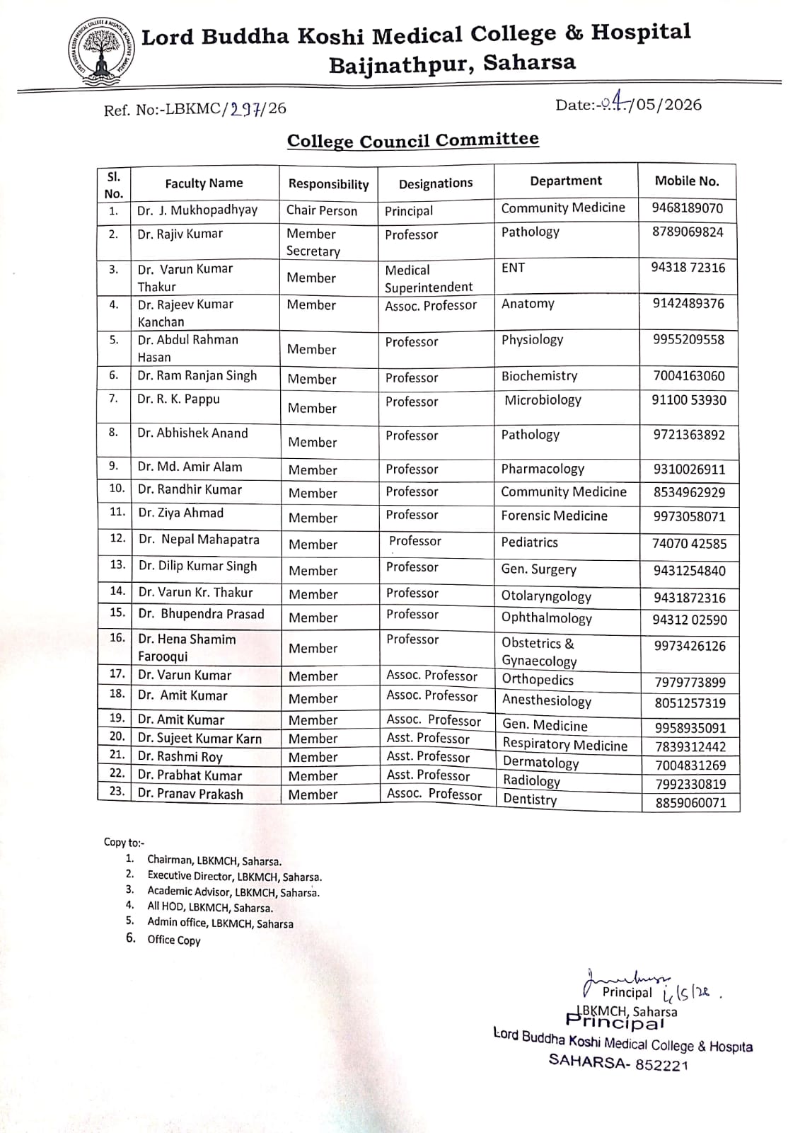 College Council Committee